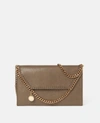 Stella Mccartney Falabella Mini Shoulder Bag In Olive