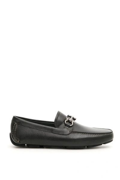 Ferragamo Parigi Driving Shoes In Chocolat (brown)