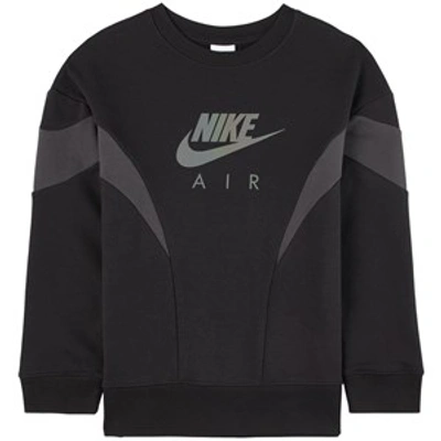 Nike Air Big Kids' (girls') French Terry Sweatshirt In Black
