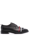 Thom Browne Bow Detailed Longwing Brogues In Black