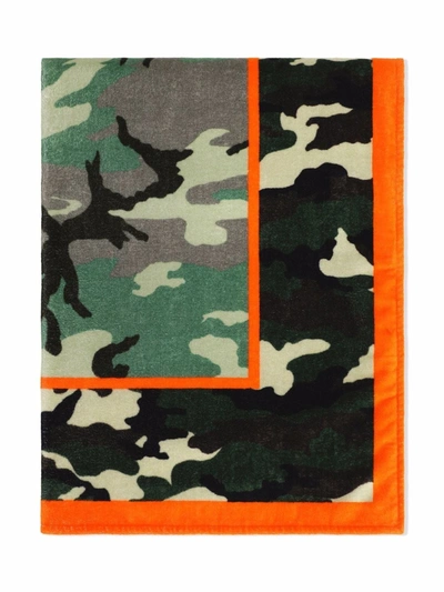Dolce & Gabbana Kids' Camouflage-print Terrycloth Beach Towel In Multicolor