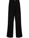 Carhartt Judd Hubbard Cotton Trousers In Black