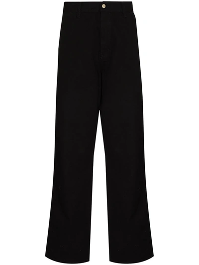 Carhartt Single Knee Tapered Trousers In Black