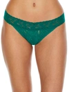 Hanky Panky Signature Lace Low Rise Thong In Green Envy