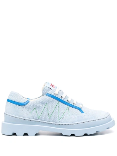Camper Brutus Panelled Lace-up Shoes In Blue