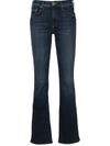 MOTHER DOUBLE INSIDER SNEAK BOOTCUT JEANS