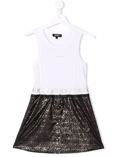 Dkny Teen Detachable-skirt Dress In White