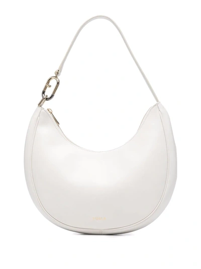 Furla Medium Primavera Leather Tote Bag In White