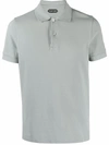 Tom Ford Short-sleeved Cotton Polo Shirt In Green