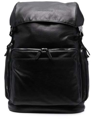Piquadro Drawstring-fastening Backpack In Black