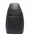 PIQUADRO DEBOSSED-LOGO SLING BAG