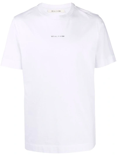 Alyx Logo-print Round-neck T-shirt In White