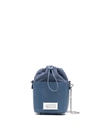 Maison Margiela Logo Bucket Bag In Blue