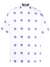 JACQUEMUS FLORAL-EMBROIDERED SHORT-SLEEVED SHIRT
