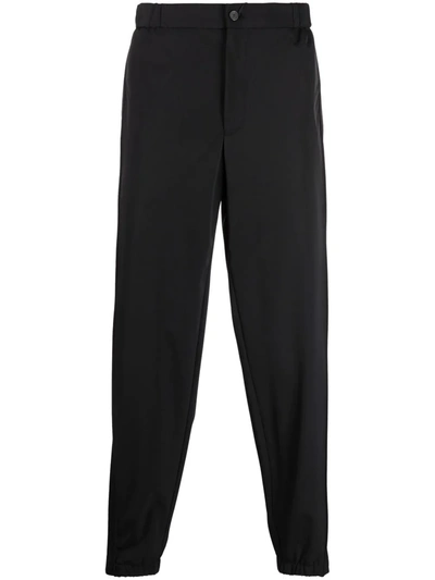 Emporio Armani Straight-leg Trousers In Black