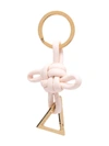 BOTTEGA VENETA CHARM-DETAIL TWISTED KEYRING