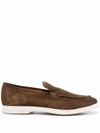 ELEVENTY SLIP-ON SUEDE LOAFERS