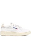 Autry Medalist Low-top Bicolor Leather Sneakers In White