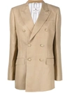 Etro Double-breasted Jacket In Brown