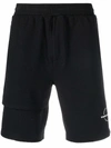 Helmut Lang Men's Core Logo Terry Sweat Shorts In Black