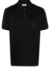 ALEXANDER MCQUEEN EMBROIDERED-LOGO POLO SHIRT