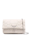 Zadig & Voltaire Rocky Xl Shoulder Bag In Neutrals