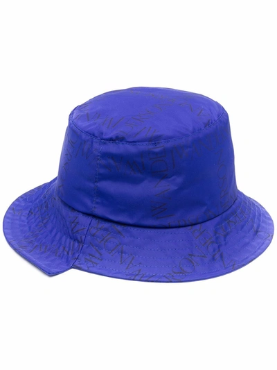 Jw Anderson Blue Canvas Asymmetric Bucket Hat