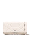 Zadig & Voltaire Rock Xl Shoulder Bag In Neutrals
