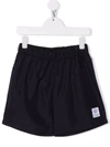 Fay Logo-patch Elasticated-waist Swim Shorts In Blue