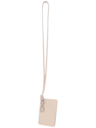 Jacquemus Frescu Neck-strap Cardholder In Beige