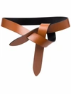Isabel Marant Interwoven Leather Belt In Black