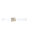 Dolce & Gabbana Leather Belt In White