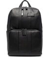 Piquadro Urban Panelled Backpack In Schwarz