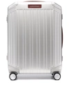 Piquadro Aluminium Ridged 4-wheel Suitcase In Grau