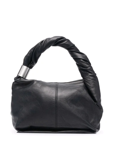 Alyx Twisted Leather Tote In Black