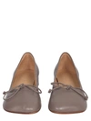 Mm6 Maison Margiela Taupe Anatomic Ballerina Flats In Brown