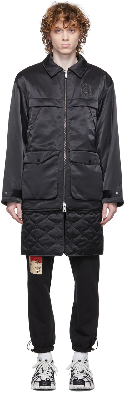 Li-ning Black Padded Collar Coat