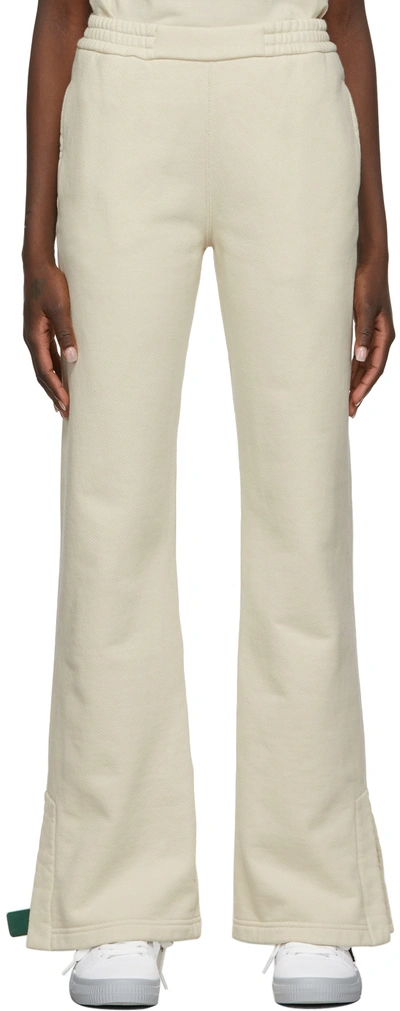 Off-white Beige Diag Lounge Pants In Beige Beige