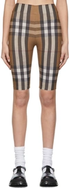 BURBERRY BROWN ANDREA CYCLING SHORTS