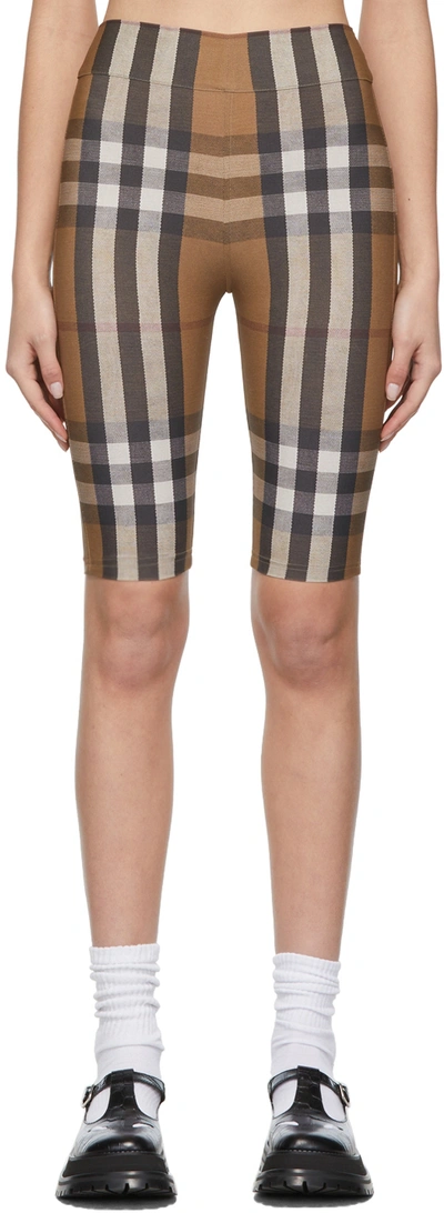 BURBERRY BROWN ANDREA CYCLING SHORTS