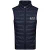 EA7 EA7 EMPORIO ARMANI QUILTED GILET BLUE