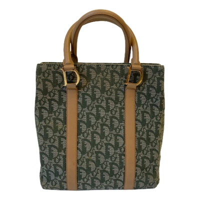 Pre-owned Dior Cloth Handbag In Green