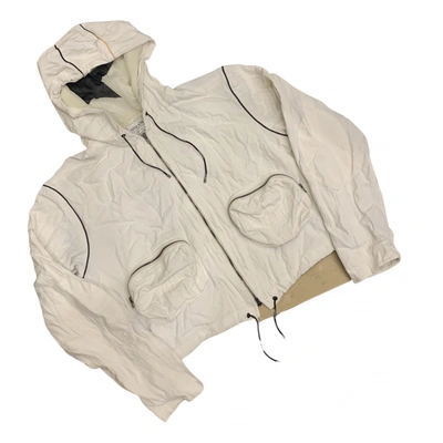 Pre-owned Armani Collezioni Linen Jacket In White