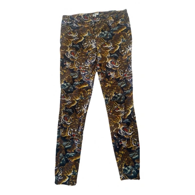 Pre-owned Kenzo Tiger Slim Pants In Multicolour