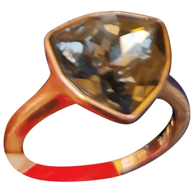 Pre-owned Swarovski Ring In Gold