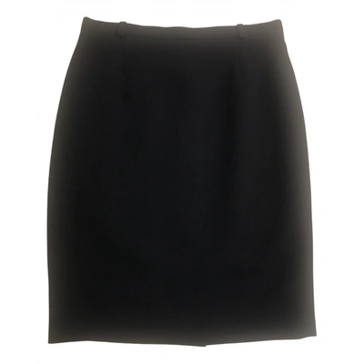 Pre-owned Gerard Darel Wool Mid-length Skirt In Black