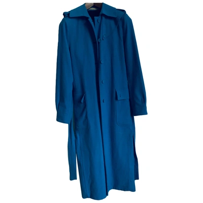 Pre-owned Whyred Coat In Blue