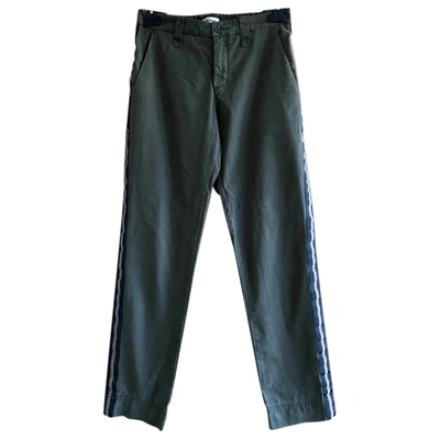 Pre-owned Zadig & Voltaire Spring Summer 2020 Straight Pants In Green