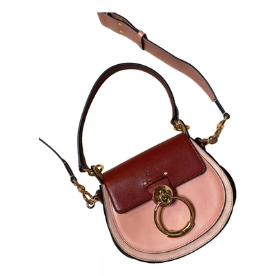 Pre-owned Chloé Tess Leather Handbag In Pink