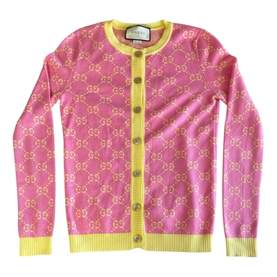 Pre-owned Gucci Cardigan In Pink